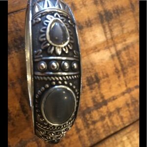 SILVER WITH STONE BRACELETS